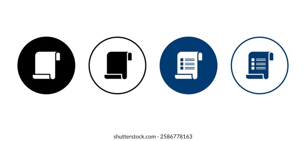 bill vector. bill icon, invoice icon or claim icon in flat style concept - stock vector.