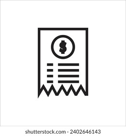 plantilla de línea de icono de vector de lista