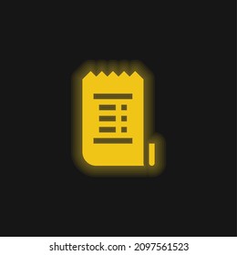 Bill Gelb leuchtendes Neonsymbol