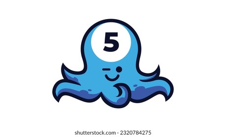 plantilla de diseño de vectores de logotipo de pulpo de vallas publicitarias