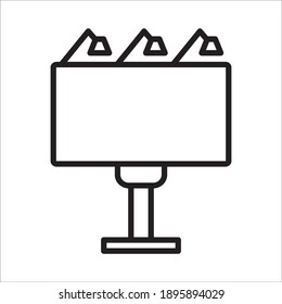 Illustration von Werbeplakaten-Symbolen für Vektordesign