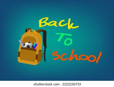 billboard back to school blue green background, Business Presentation Vector Template use for decoration, advertisement design, website or publication, banners and posters and brochures, flyers.