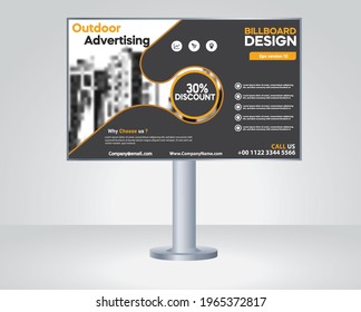 Billboard, banner design, outdoor advertising,  Modern business concept abstract design vector