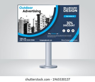 Billboard, banner design, outdoor advertising,  Modern business concept abstract design vector