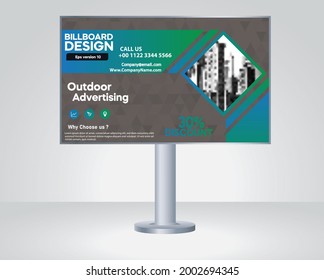 Billboard, banner design, outdoor advertising, Modern business concept abstract design vector