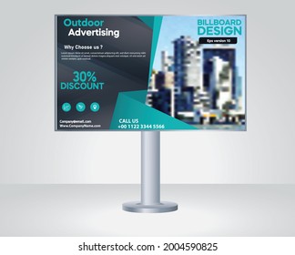 Billboard, banner design, outdoor advertising, Modern business concept abstract design vector