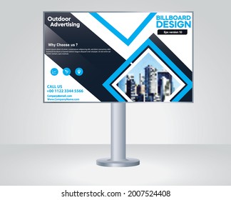 Billboard, banner design, outdoor advertising, Modern business concept abstract design vector