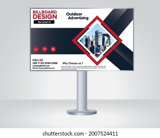 Billboard, banner design, outdoor advertising, Modern business concept abstract design vector