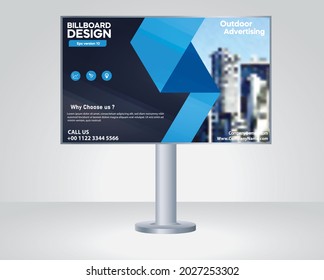 Billboard, banner design, outdoor advertising, Modern business concept abstract design vector