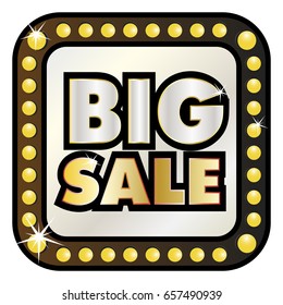 Billboard banner, retro style  with text Big Sale , Vector illustration.