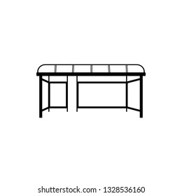 billboard in bus stop icon. Element of advertising billboard icon. Premium quality graphic design icon. Signs and symbols collection icon for websites, web design
