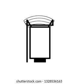 billboard in bus stop icon. Element of advertising billboard icon. Premium quality graphic design icon. Signs and symbols collection icon for websites, web design