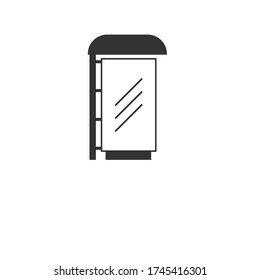 Billboard in Bus Vector Design Icon