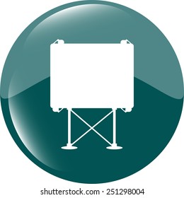 billboard button icon web sign