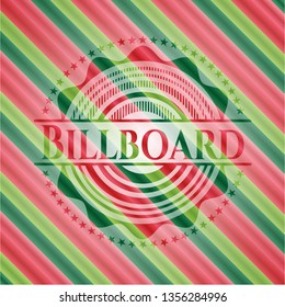 Billboard christmas style emblem.