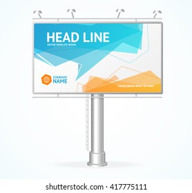 Billboard Concept with Bubble Speech. Vector illustration