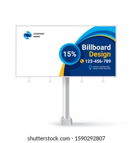 Billboard, creative advertising banner design, layout for placing photos and text, trending graphic style
