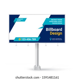 Billboard, creative advertising banner design, layout for placing photos and text, trending graphic style
