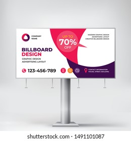 Billboard, creative banner design for outdoor advertising