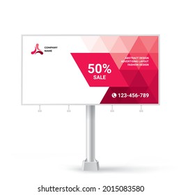 Billboard, creative banner design for outdoor advertising