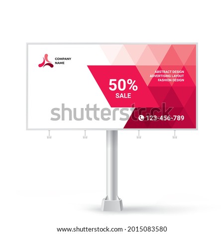 Billboard, creative banner design for outdoor advertising