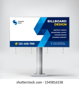 Billboard, creative design banner for outdoor advertising, stylish geometric background for photos and text. Banner template for product promotion 