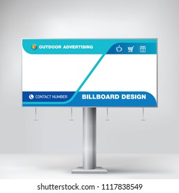 
Billboard, creative design for outdoor advertising, banner for posting photos and text, modern graphic background, business concept for promotion