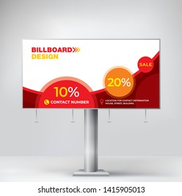 Billboard, creative design for outdoor advertising, banner for posting photos and text, modern graphic background, business concept for promotion