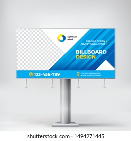 Billboard, creative design for outdoor advertising, outdoor banner for advertising goods and services