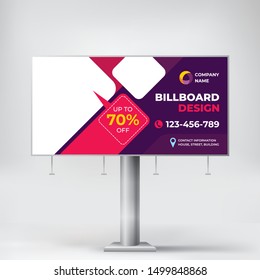 Billboard, Creative Design For Outdoor Advertising, Banner Template For Product Promotion.