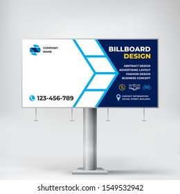Billboard, creative design for outdoor advertising, banner for posting photos and text, modern graphic background, business concept for promotion