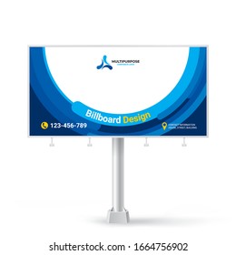 Billboard design, banner design ideas for outdoor advertising, inspirational graphic design for placing photos and text, vector background	