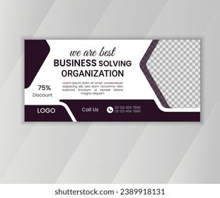 Billboard design, banner for outdoor advertising, stand for photo and text, modern geometric style.
