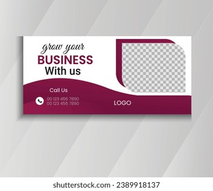 Billboard design, banner for outdoor advertising, stand for photo and text, modern geometric style.