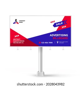 Billboard design, creative background for outdoor advertising, exhibition stand for placing photos and text