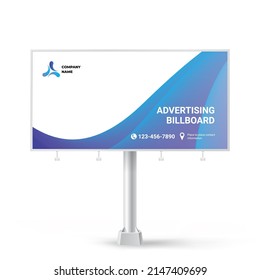 Billboard-Design, kreativer Hintergrund für Außenwerbung, Messestand für die Platzierung von Fotos und Text