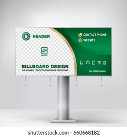 Billboard design for hotel advertising, real estate sales, country leisure