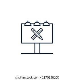 Billboard Design Modern Simple Vector Icon
