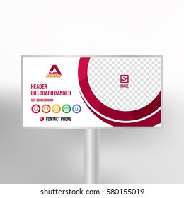 Billboard Design, Multipurpose Banner Template For Posting Photos And Text, Graphic Background Vector