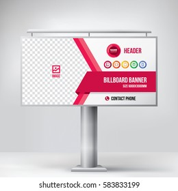 
Billboard Design, Multipurpose Banner Template For Posting Photos And Text, Graphic Background Vector