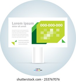 billboard design template geometric abstract