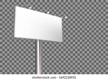 Billboard empty mockup design , advertising business media publish , large mockup vector template