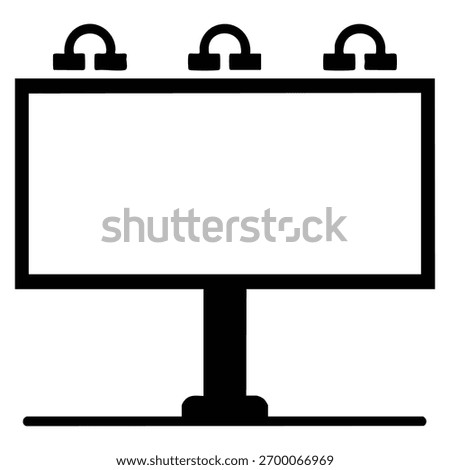 Billboard hoarding vector illustration suitable for advertising promotion signage outdoor marketing or creative campaign themed design artwork concepts