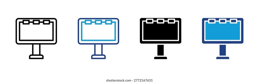 Billboard icon collection with multiple styles