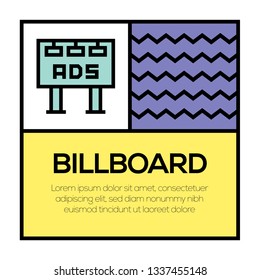 BILLBOARD ICON CONCEPT