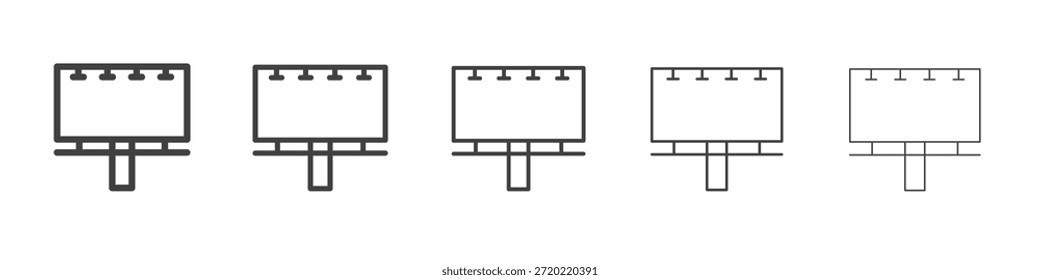 Billboard icon design, logo, app, UI. Vector illustration, EPS
