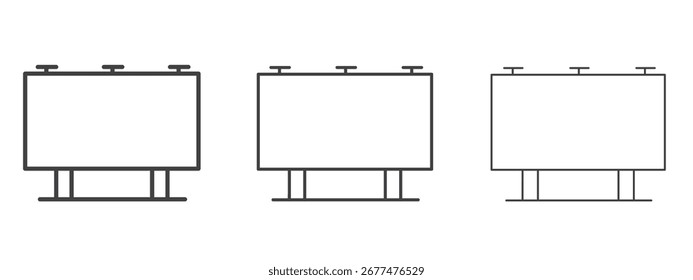 Design de ícone de outdoor, adequado para web, infográficos, interface e apps.