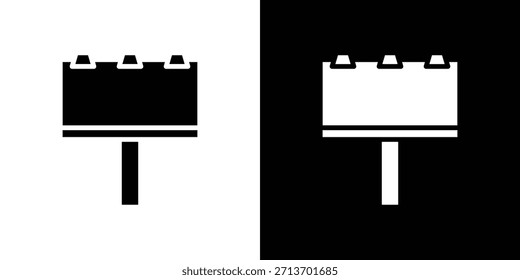 Billboard icon design vetor collection. ícones planos.