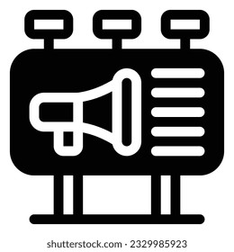 Billboard Icon. Digital marketing concept. Outline icon