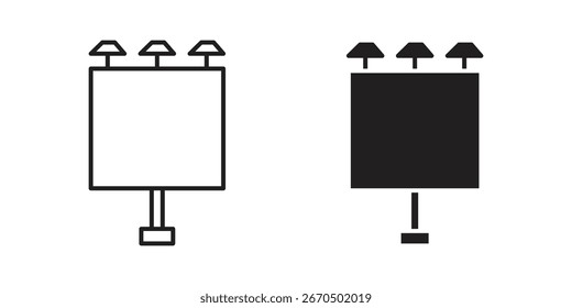 Elementos de iconos de cartelera.